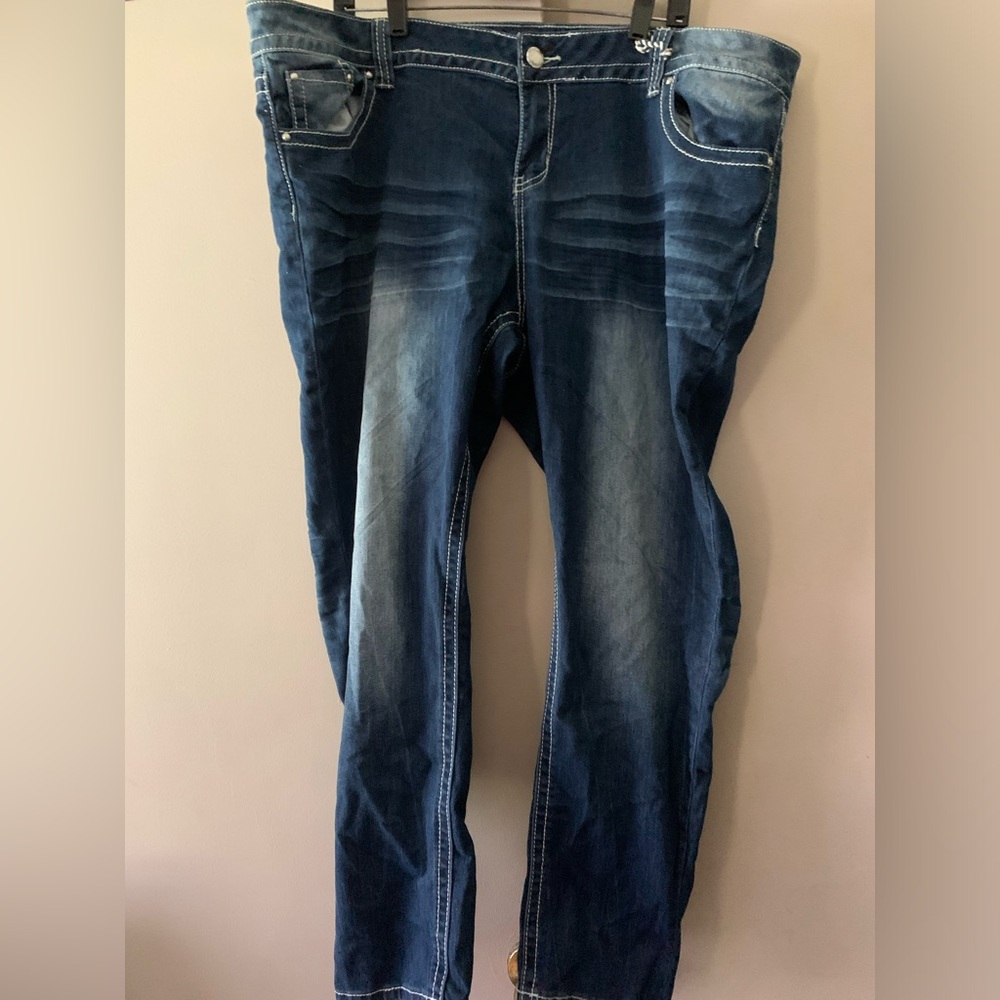 Almost Famous Plus size 24 Jeans, Darkwash